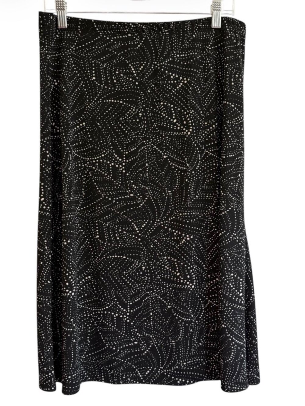 Rena Rowan Black & White Patterned Maxi Skirt